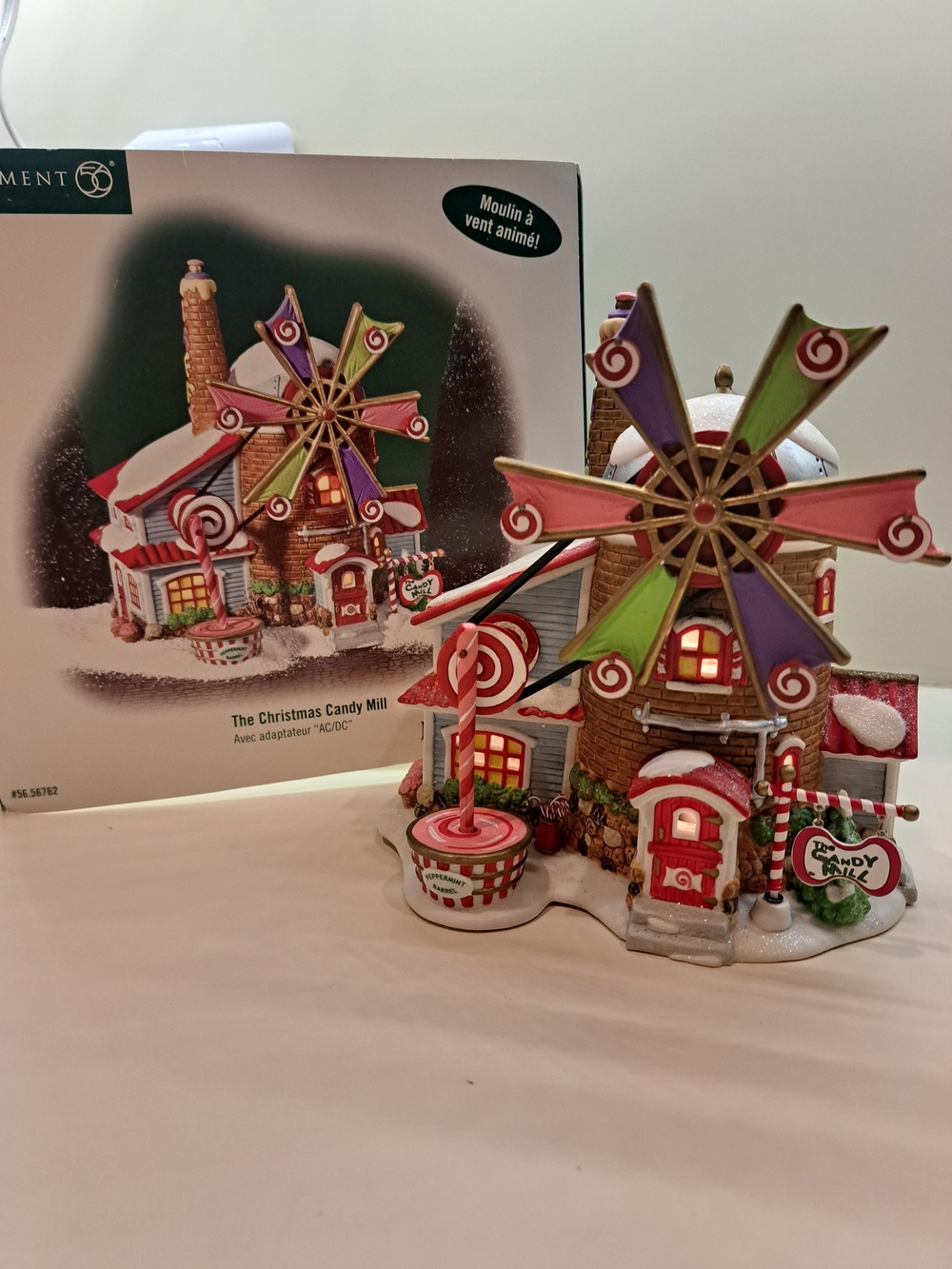 Dept 56 Christmas Candy Mill-North Pole Series-BRAND NEW MOTOR INSTALLED/EUC